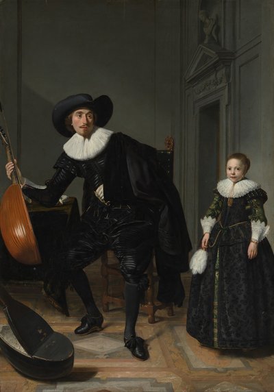 Ein Musiker und seine Tochter, 1629 von Thomas de Keyser