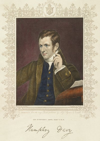 Humphry Davy, britischer Chemiker und Erfinder, 1801 von Thomson