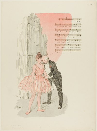Leda und der Schwan von Théophile Alexandre Pierre Steinlen