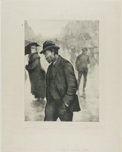 Regentag, Paris von Théophile Alexandre Pierre Steinlen
