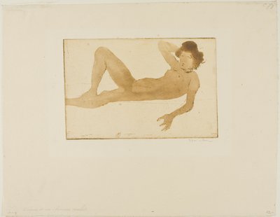 Liegende Frau von Théophile Alexandre Pierre Steinlen