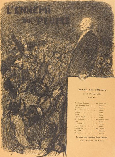 Der Feind des Volkes von Théophile Alexandre Steinlen
