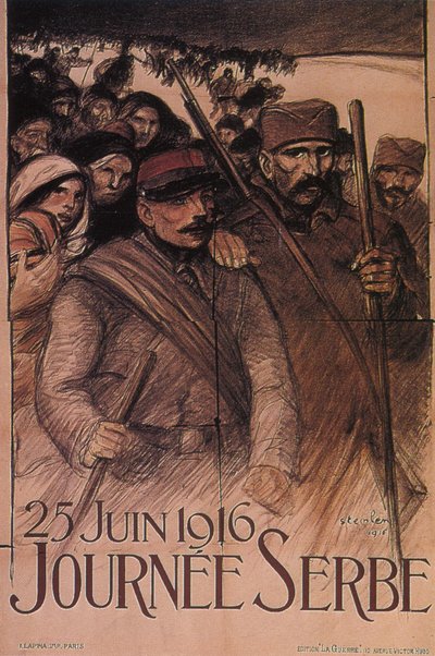 Serbien-Tag, 25. Juni 1916, 1916 von Théophile Alexandre Steinlen