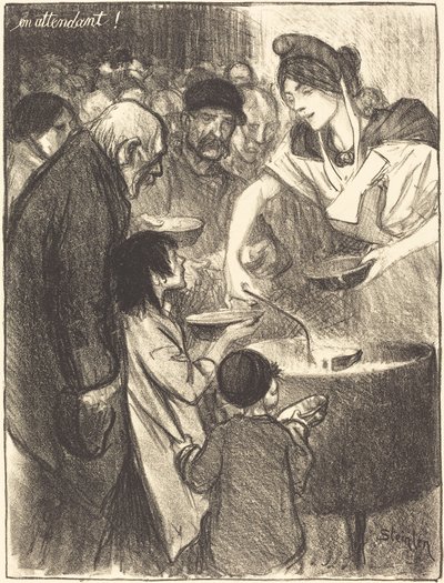 Warten von Théophile Alexandre Steinlen