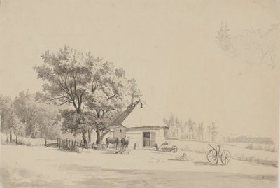 Landschaft mit einer Schmiede von Thorald Brendstrup