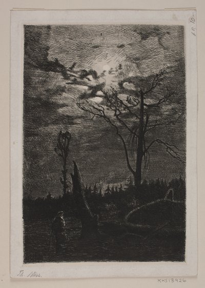 Waldrodung. Abend von Thorvald Niss
