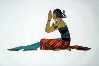 Klassische javanische Tänzerin von Thyra Kleen