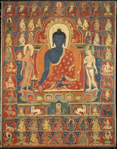 Bemaltes Banner von Tibetan School