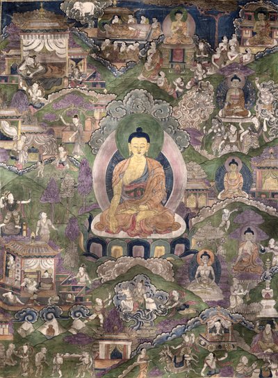 Thangka des Buddha von Tibetan School