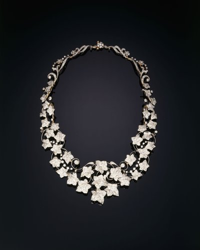 Eine antike Diamant-Efeu-Halskette von Tiffany and Company