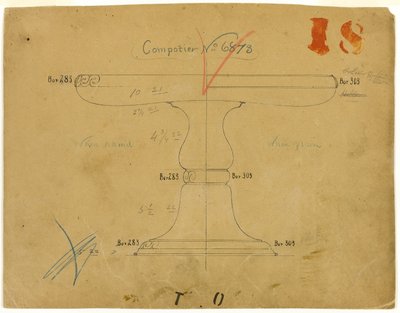 Entwurf für Compotier Nr. 6873 von Tiffany and Company