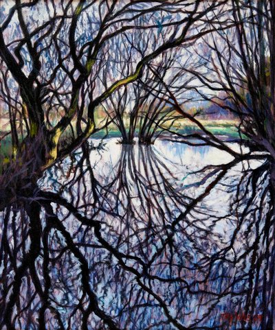 Teichreflexionen, 2009 von Tilly Willis