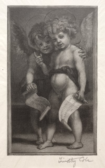 Alte italienische Meister: Zwei Kinderengel, 1888-1892 von Timothy Cole