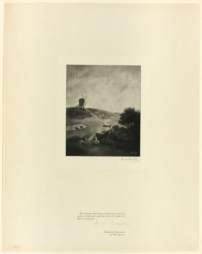Die Windmühle, aus Alte englische Meister von Timothy Cole