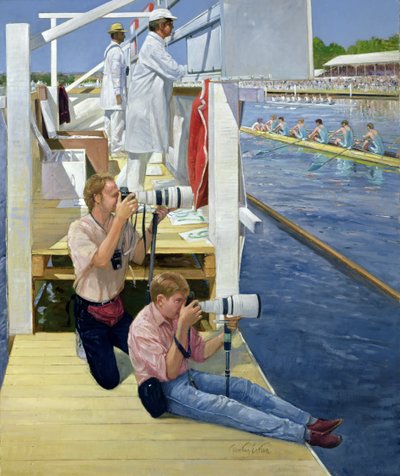 Vorbeigehen an der Anzeigetafel, Henley von Timothy Easton