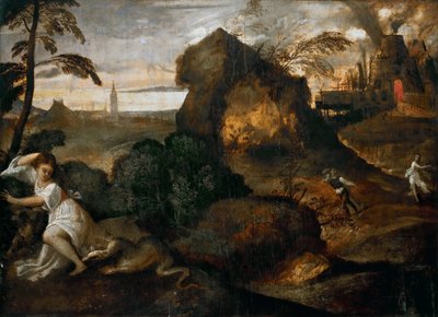 Orpheus und Eurydike, ca. 1505-1510 von Titian