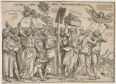 Propheten I und Adam und Eva, um 1511 von Tiziano Vecelli