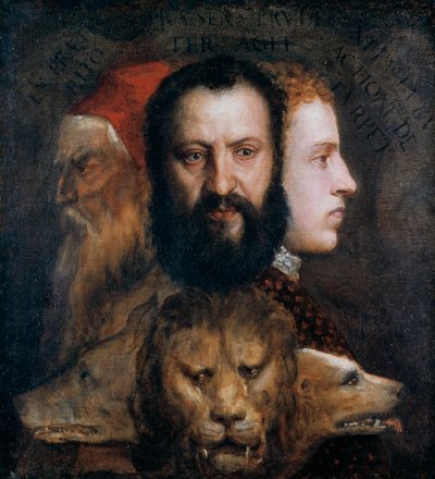 Allegorie der Klugheit, um 1565-1570 von Tiziano Vecelli