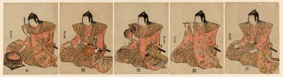 Fünf Musiker (Gonin bayashi) von Torii Kiyonaga