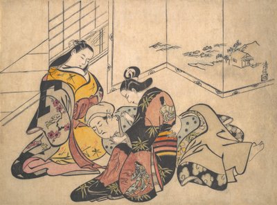 Druck von Torii Kiyonobu I