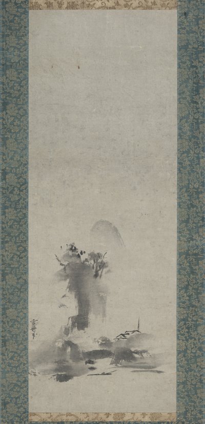Haboku, gesprenkelte Tuschlandschaft von Toyo Sesshu