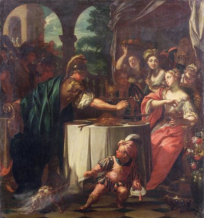 Das Fest von Mark Anton und Kleopatra, ca. 1705-10 von TrevisaniFrancesco