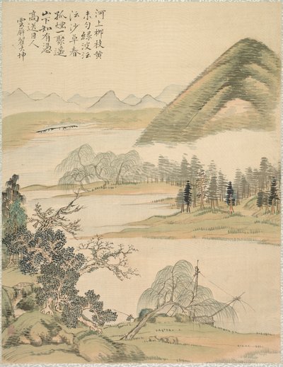 Weidenzweige im Frühling von Tsubaki Chinzan