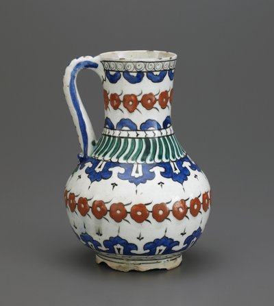 Krug, Iznik, Osmanische Dynastie, 16.-17. Jahrhundert von Turkish School
