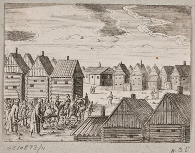 Einzug in eine russische Stadt von Ubekendt