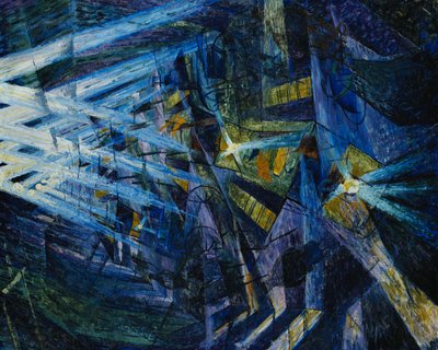 Die Kräfte einer Straße, 1911 von Umberto Boccioni