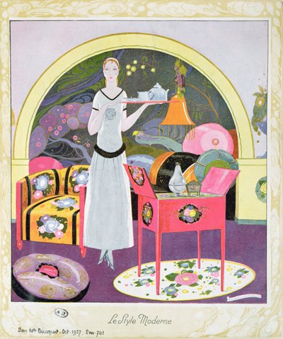 Der moderne Stil, ca. 1925 (Farblithografie) von Umberto Brunelleschi