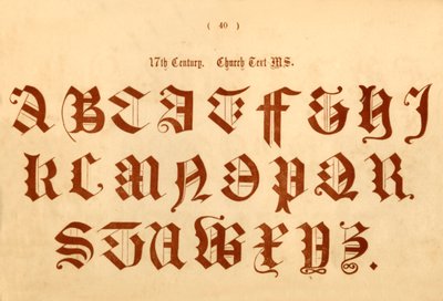 Kirchentext des 17. Jahrhunderts, 1862 von Unbekannt