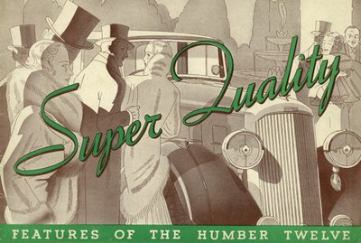 1934 Humber Twelve Verkaufsbroschüre von Unbekannt