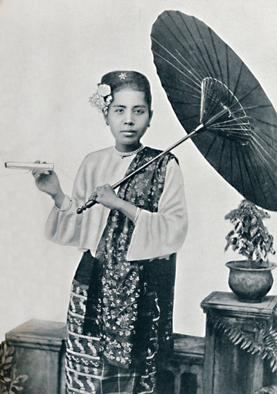 Eine burmesische Dame, 1902 von Unbekannt