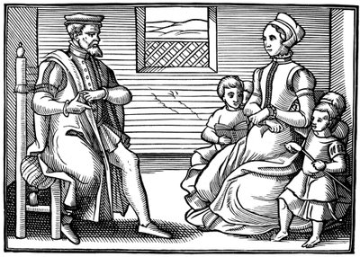 Eine puritanische Familie von Unbekannt