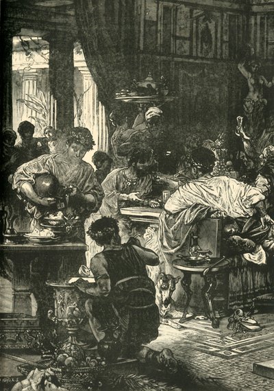 Ein römisches Bankett, 1890 von Unbekannt