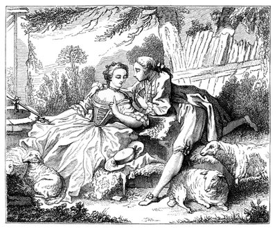 Eine Schäferin, 1885 von Unbekannt