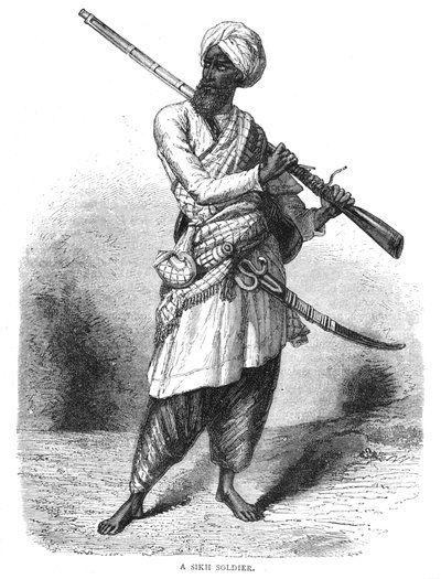 Ein Sikh-Soldat, ca. 1880 von Unbekannt