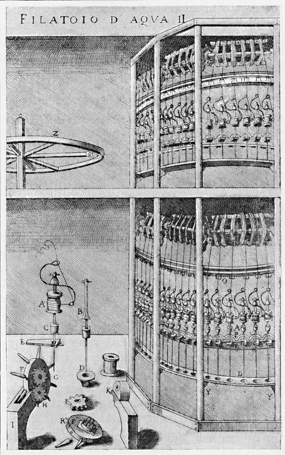 Eine Seidenspinnerei, 1607, 1904 von Unbekannt