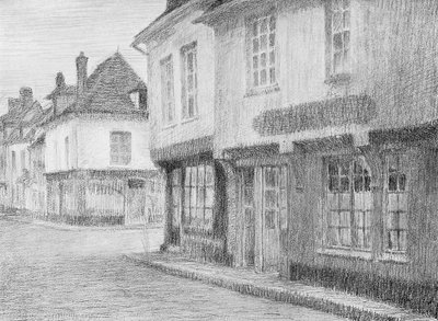 Eine Straße in Beauvais, 1901 von Unbekannt