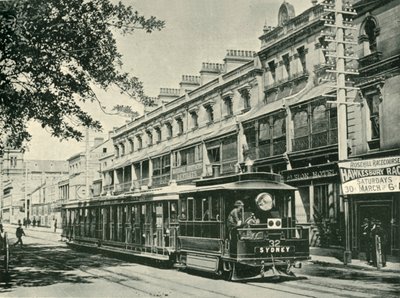 Eine Sydney-Dampfstraßenbahn, 1901 von Unbekannt