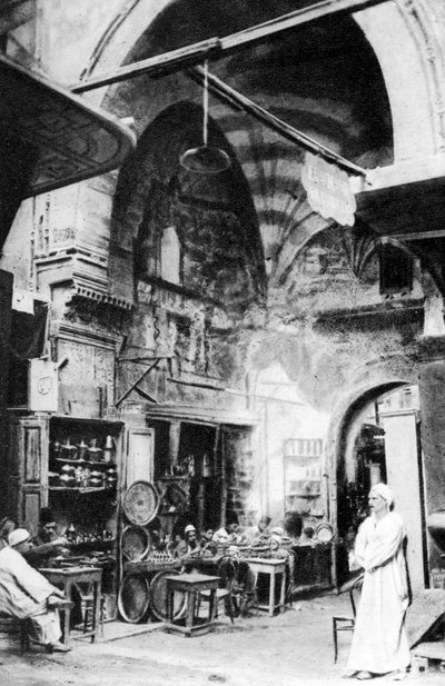Ein Basar in Kairo, Ägypten, ca. 1920er Jahre von Unbekannt