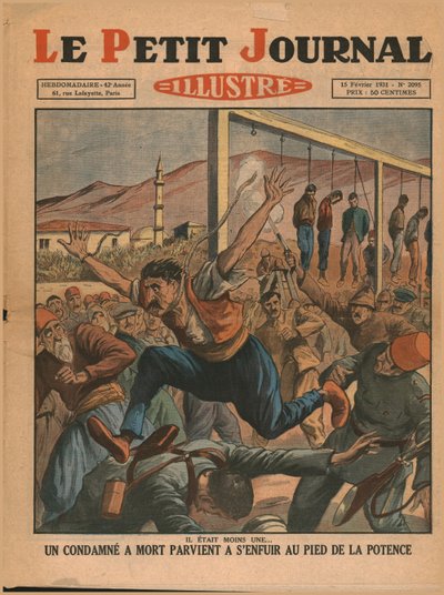 Ein verurteilter Mann entkommt dem Galgen, 1931 von Unbekannt