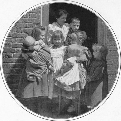 Eine glückliche kleine Gruppe, London, ca. 1901 von Unbekannt