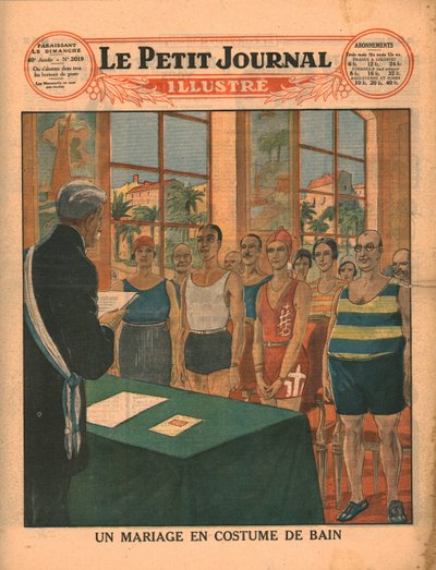 Eine Hochzeit in Badebekleidung von Unbekannt