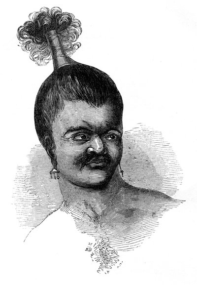 Ein Eingeborener der Insel Omdai, 1848 von Unbekannt