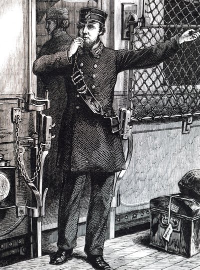 Ein Zugbegleiter von Unbekannt