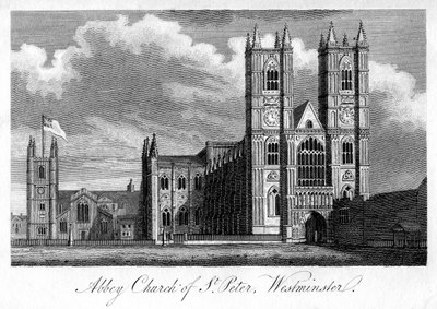 Abteikirche St. Peter, Westminster, London, 1805 von Unbekannt