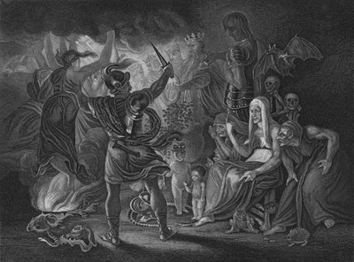 Akt IV Szene i aus Macbeth, 19. Jahrhundert von Unbekannt