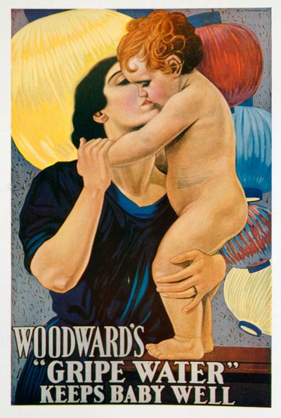 Werbung für Woodwards Gripe Water, 1922 von Unbekannt
